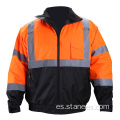 Chaqueta de trabajo de seguridad impermeable de invierno de alta visibilidad de OSHA